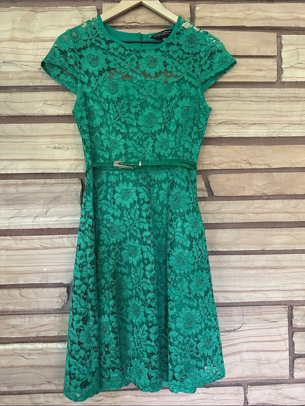Dorothy Perkins Green Lace Cocktail Dress